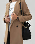 Manteau Long Femme Élégant et Confortable