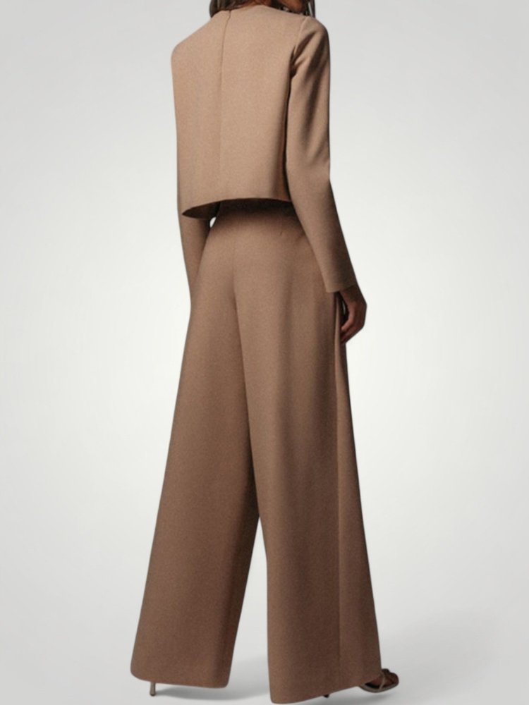 Ensemble Femme Élégant et Confortable avec Pantalon Large et Chemisier 8 - Mode Lumière