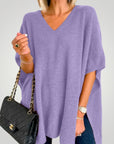Poncho Oversize à Col V Chic et Confortable 10 - Mode Lumière