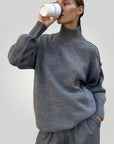 Pull Ample à Col Roulé Élégant 1 - Mode Lumière