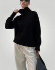 Pull Ample à Col Roulé Élégant 2 - Mode Lumière