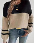 Pull Chic Décontracté avec Épaules Tombantes 1 - Mode Lumière