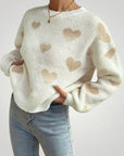 Pull à Motif Cœur Chic et Confortable 1 - Mode Lumière