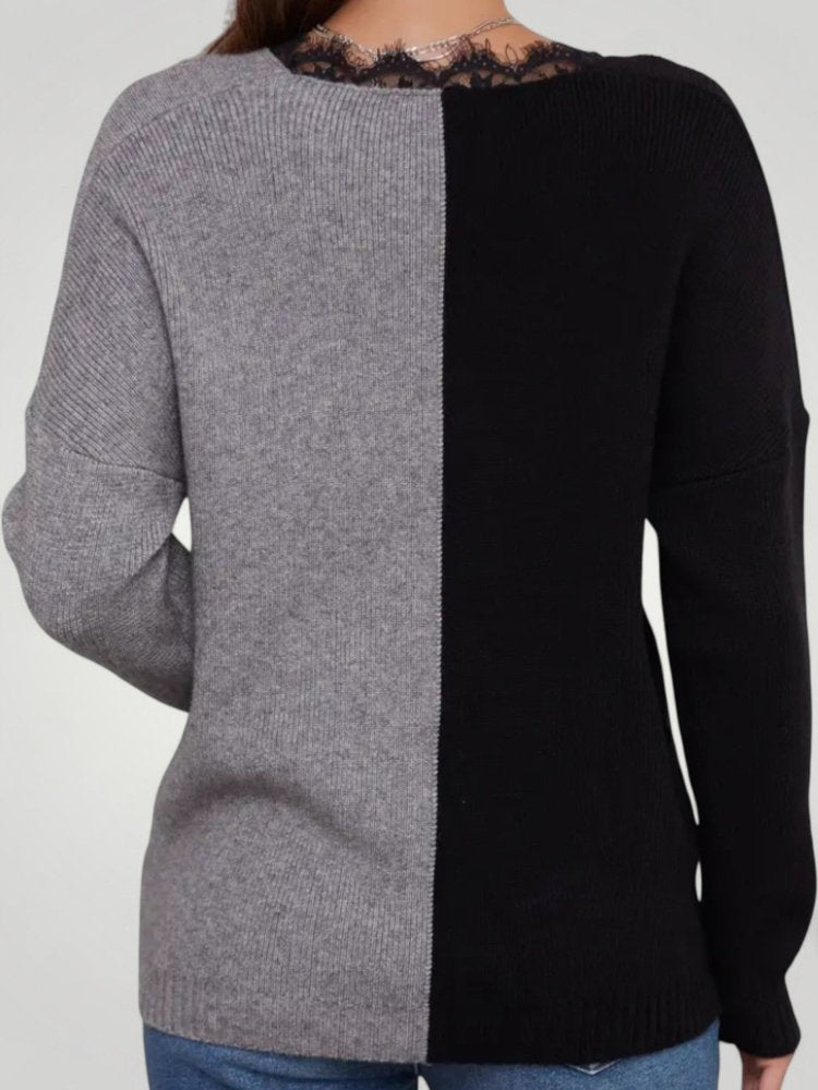 Pull Chic à Motif Croisé Confortable 2 - Mode Lumière
