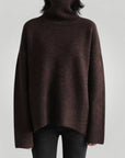 Pull Col Roulé Ample Femme Confort Élégant 1 - Mode Lumière