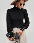 Pull Col Roulé Élégant au Style Chic 2 - Mode Lumière