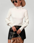 Pull Col Roulé Élégant au Style Chic 4 - Mode Lumière
