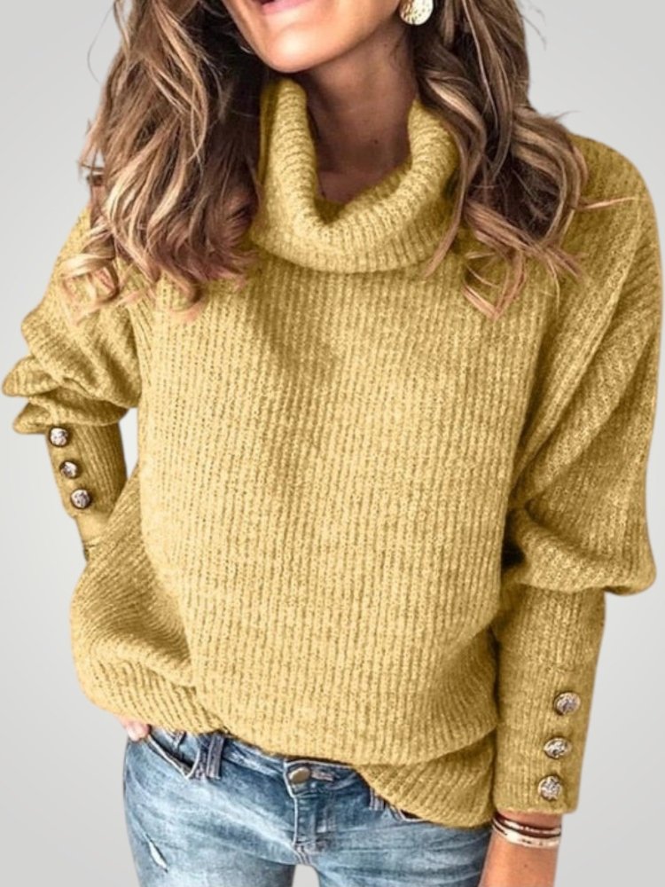 Pull à Col Roulé Élégant avec Détails Chics 7 - Mode Lumière