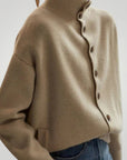 Pull à Col Roulé Élégant avec Détails Boutonnés 1 - Mode Lumière