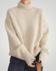 Pull Col Roulé en Cachemire Élégant 1 - Mode Lumière