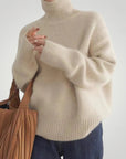 Pull Col Roulé en Cachemire Élégant 2 - Mode Lumière