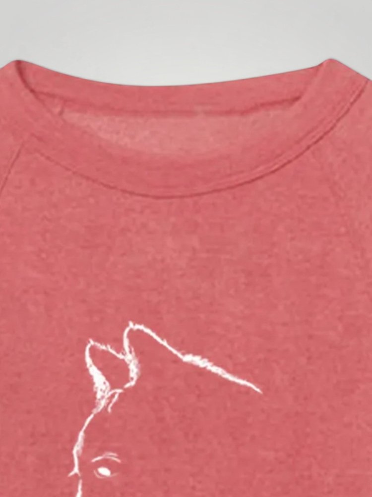 Pull Confortable avec Imprimé de Chat 4 - Mode Lumière