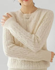 Pull Décontracté à Col Rond Chaleureux 4 - Mode Lumière