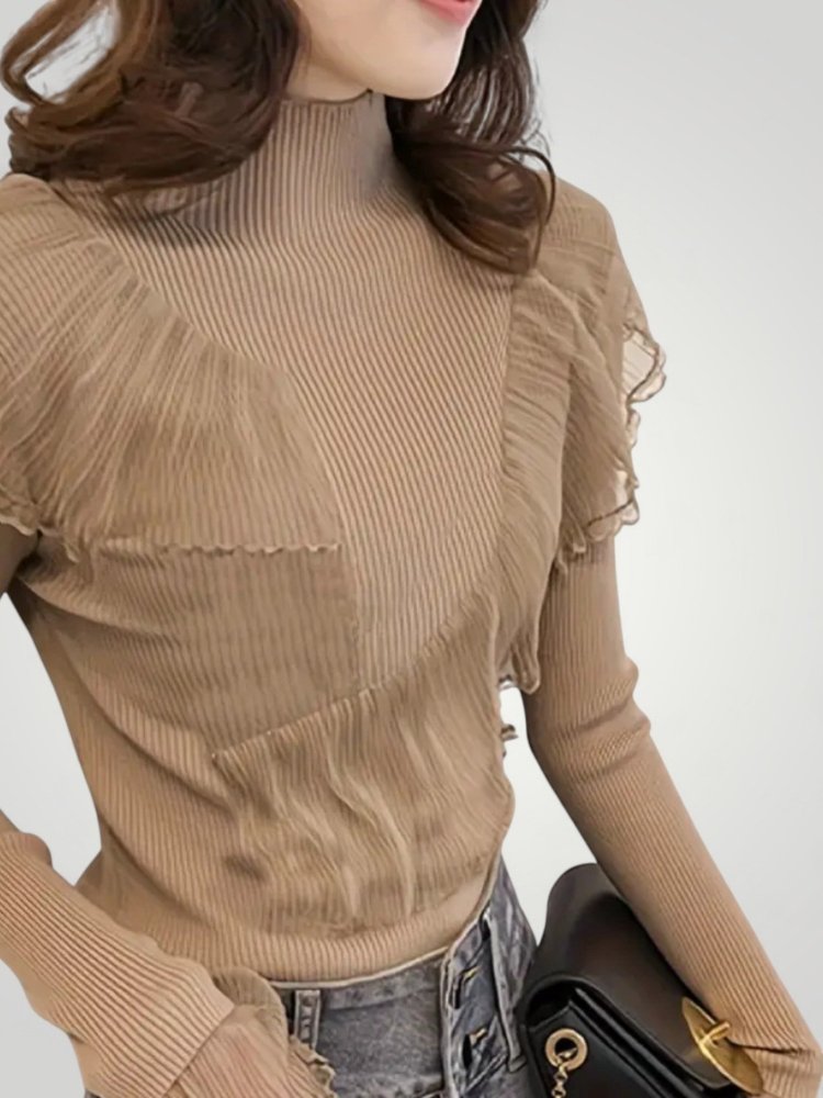 Pull Détail Volants Élégant et Confortable 3 - Mode Lumière