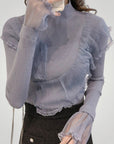 Pull Détail Volants Élégant et Confortable 4 - Mode Lumière