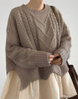 Pull Doux à Demi - Décolleté Élégant 4 - Mode Lumière