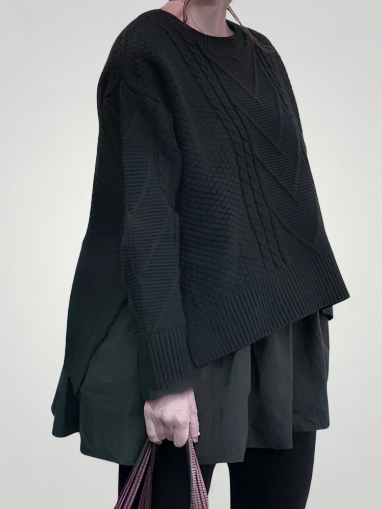 Pull Doux à Demi - Décolleté Élégant 5 - Mode Lumière