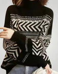 Pull Élégant à Col Montant Chic 6 - Mode Lumière