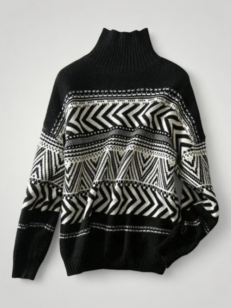 Pull Élégant à Col Montant Chic 7 - Mode Lumière