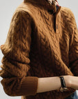 Pull Femme Élégant à Trois Boutons 1 - Mode Lumière