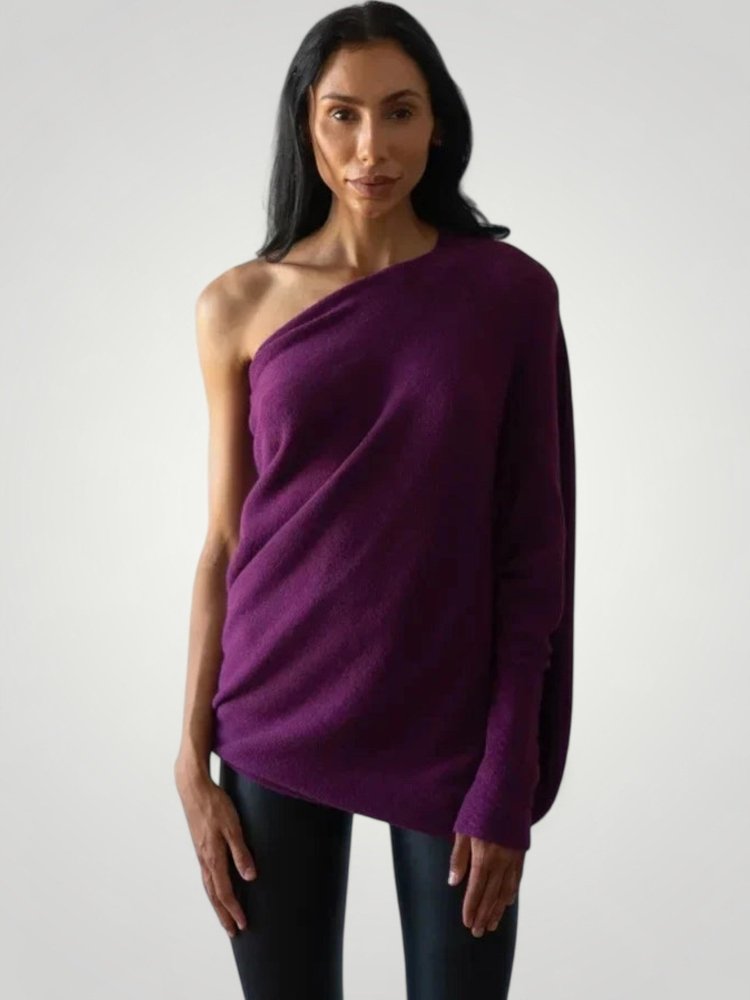 Pull Femme Asymétrique Chic et Confortable 9 - Mode Lumière
