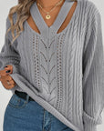 Pull Femme Col V Élégant et Confortable 3 - Mode Lumière