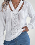 Pull Femme Col V Élégant et Confortable 1 - Mode Lumière