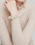 Pull Femme Côtelé au Col Montant Élégant 2 - Mode Lumière
