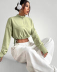 Pull Femme Court Élégant avec Cordon de Serrage 3 - Mode Lumière