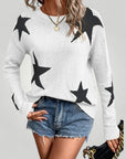 Pull Femme Élégant à Motif Étoiles 3 - Mode Lumière