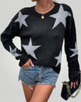 Pull Femme Élégant à Motif Étoiles 4 - Mode Lumière