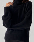 Pull Femme Oversize Confortable à Col Roulé 3 - Mode Lumière
