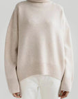 Pull Femme Oversize Confortable à Col Roulé 6 - Mode Lumière