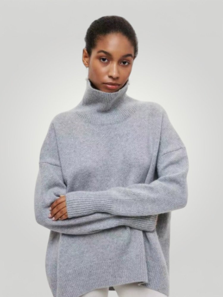 Pull Femme Oversize Confortable à Col Roulé 7 - Mode Lumière