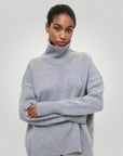 Pull Femme Oversize Confortable à Col Roulé 7 - Mode Lumière