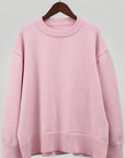 Pull Femme Oversize Confortable en Rose 3 - Mode Lumière