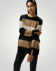 Pull Femme Rayé Élégant et Confortable 1 - Mode Lumière