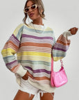 Pull Femme à Rayures Élégantes 1 - Mode Lumière