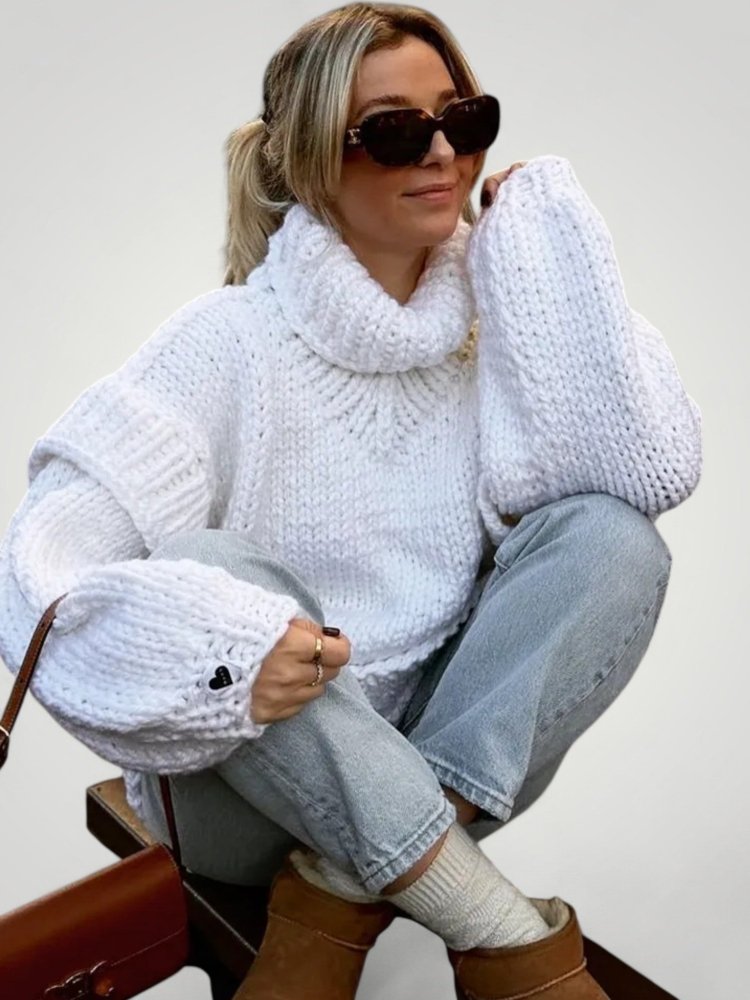 Pull d’Hiver Oversize Femme Confortable 10 - Mode Lumière
