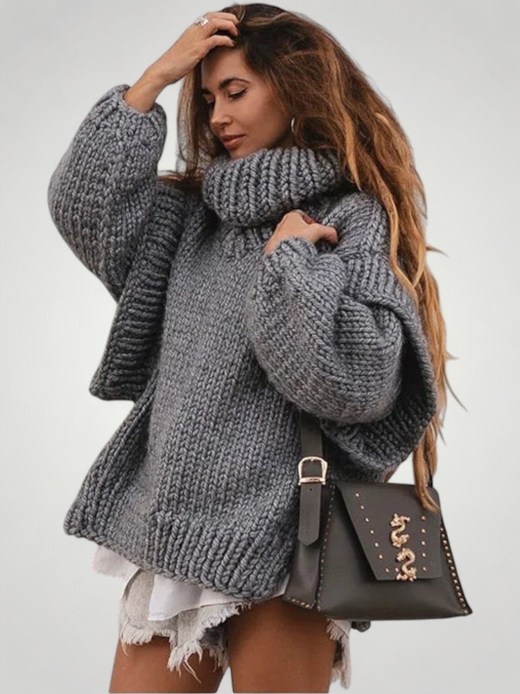 Pull d’Hiver Oversize Femme Confortable 7 - Mode Lumière