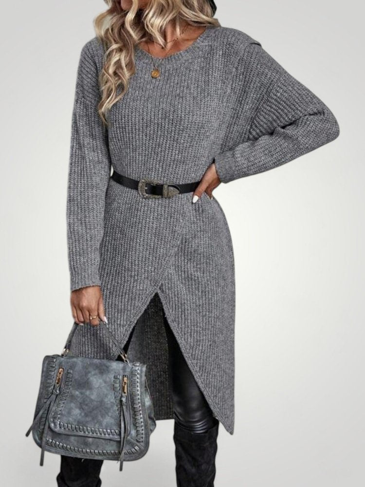 Pull Long Classique Femme Confortable