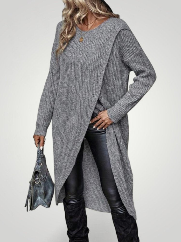 Pull Long Classique Femme Confortable