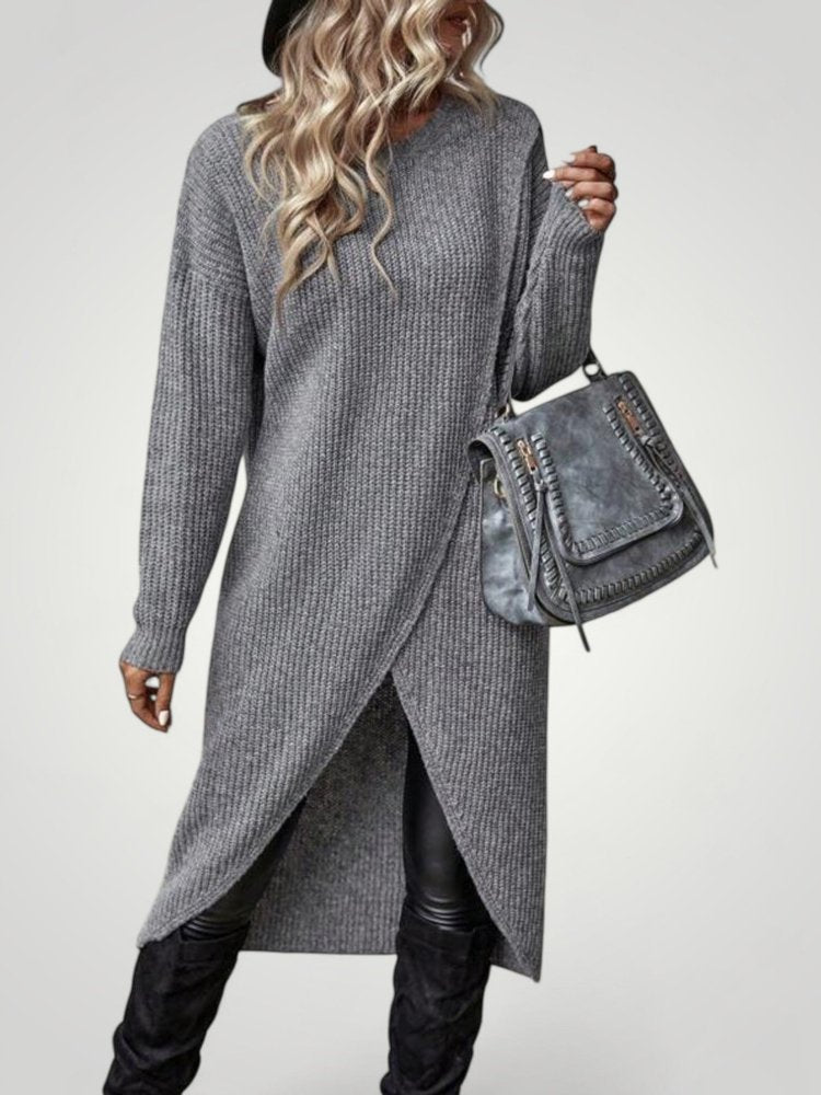 Pull Long Classique Femme Confortable