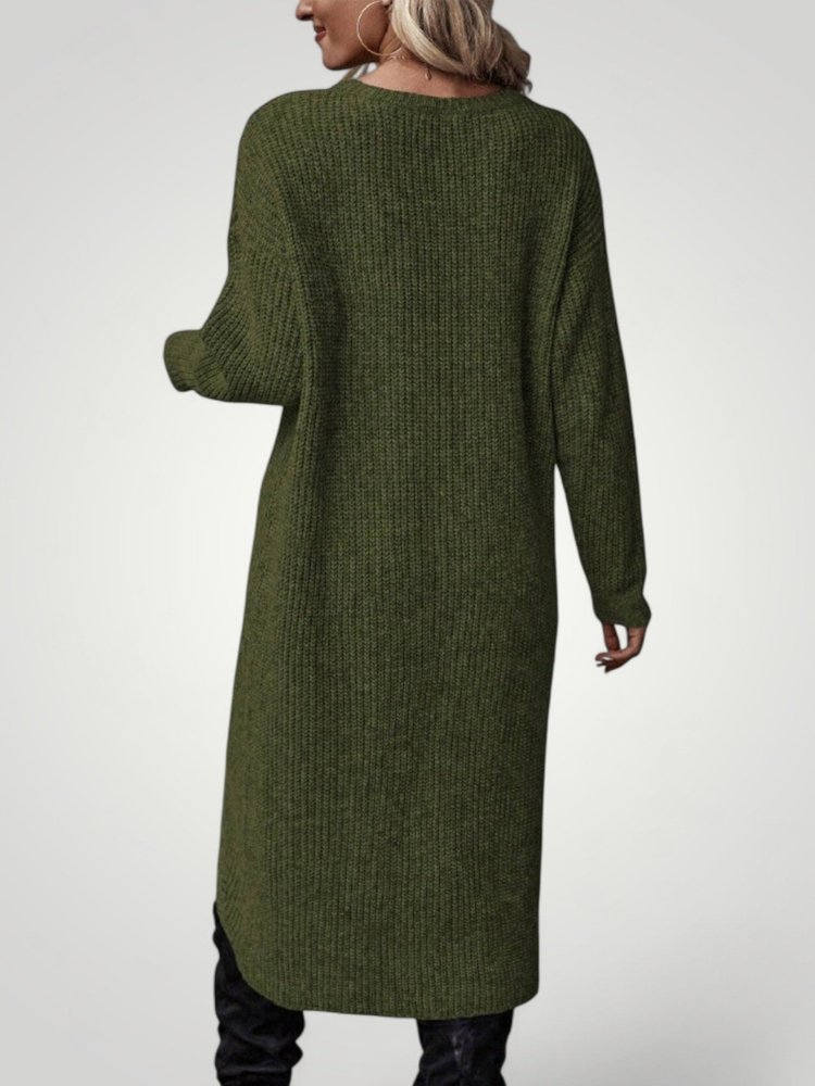 Pull Long Classique Femme Confortable
