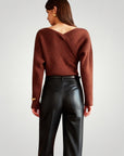 Pull Long Croisé Criss Cross Chic et Confortable 4 - Mode Lumière