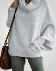 Pull Oversize Chic à Col Roulé 5 - Mode Lumière