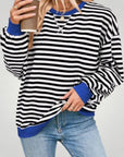 Pull Oversize à Rayures Élégant et Confortable 10 - Mode Lumière