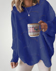 Pull Oversize en Tricot au Cou de Bateau Élégant 3 - Mode Lumière