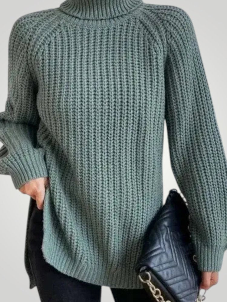 Pull Oversize à Col Roulé Confortable 14 - Mode Lumière