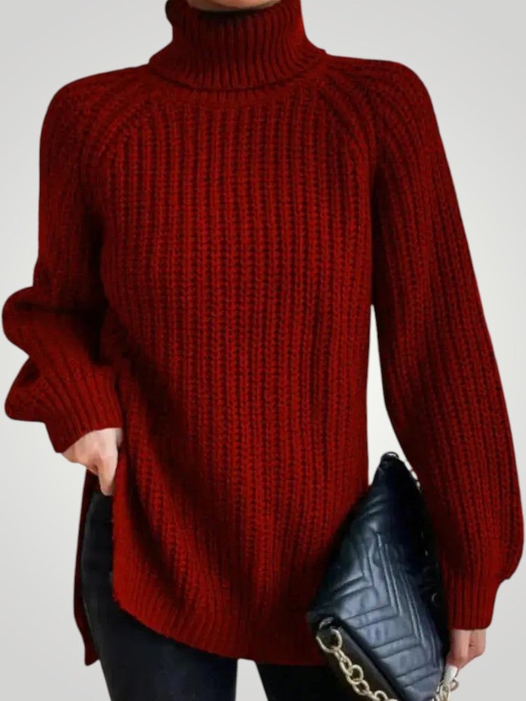 Pull Oversize à Col Roulé Confortable 9 - Mode Lumière